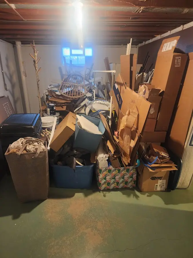 Roll-off dumpster container at job site for Concrete Dumpster Rental in Iowa Park